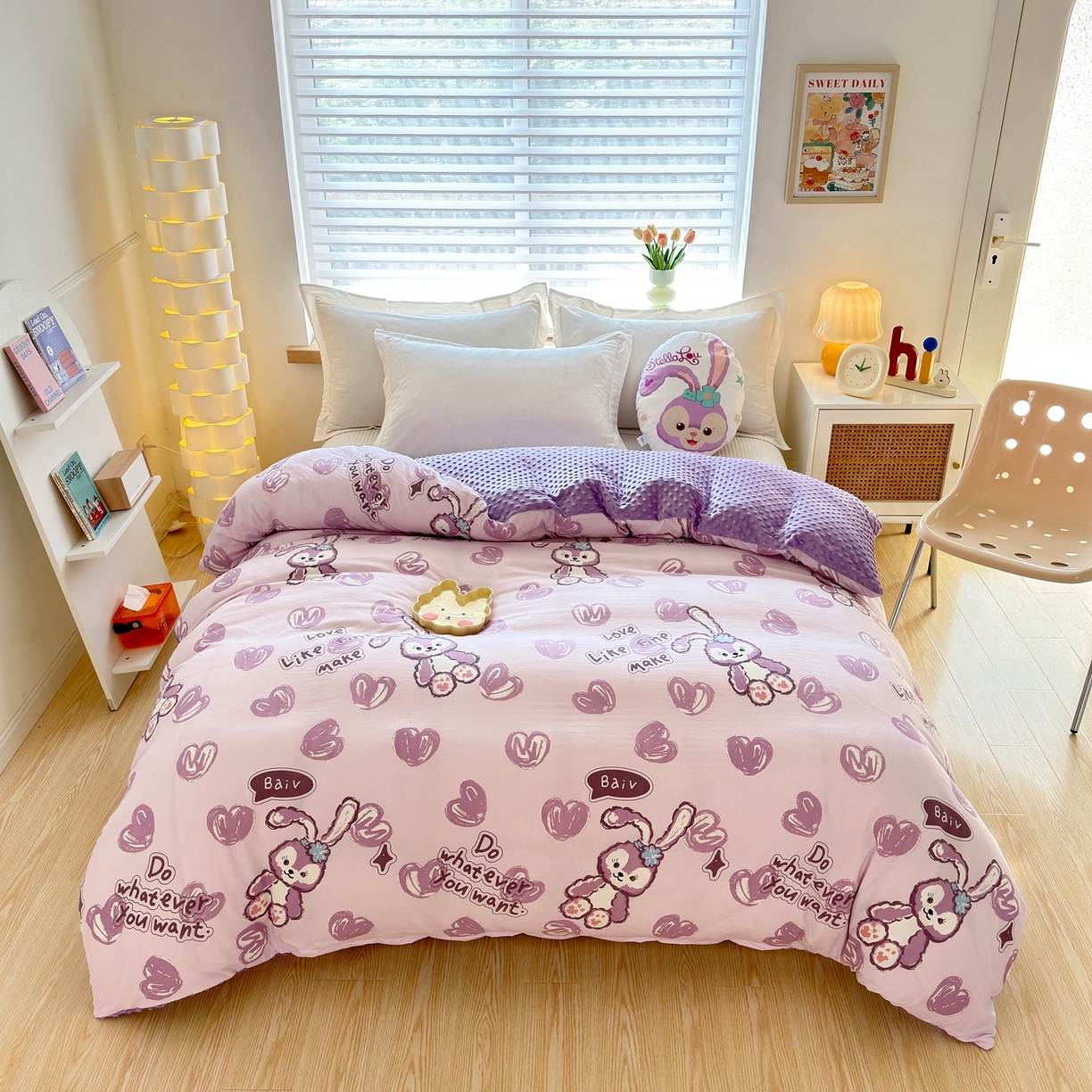 91家纺网 家纺一手货源 找家纺 （总）赛琳 2026新款AB版亲肤棉豆豆绒单被套四季通用单独被套被套单件单被套（有买家秀）