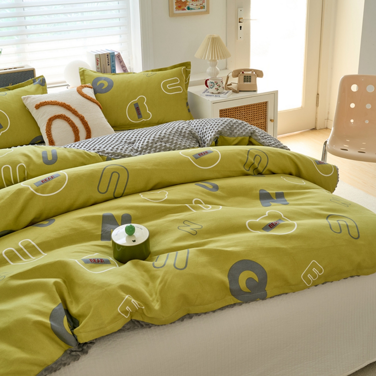 91家纺网 家纺一手货源 找家纺 赛琳 2026新款AB版亲肤棉豆豆绒单被套四季通用单独被套被套单件单被套（有买家秀） 自由空间