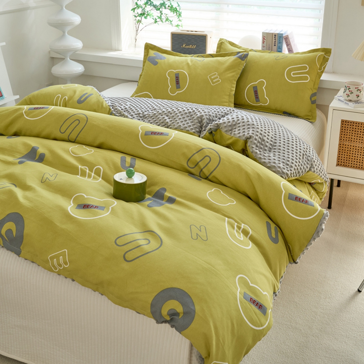 91家纺网 家纺一手货源 找家纺 赛琳 2026新款AB版亲肤棉豆豆绒单被套四季通用单独被套被套单件单被套（有买家秀） 自由空间