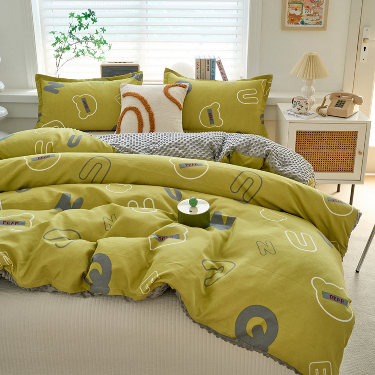 91家纺网 家纺一手货源 找家纺 赛琳 2026新款AB版亲肤棉豆豆绒单被套四季通用单独被套被套单件单被套（有买家秀） 自由空间