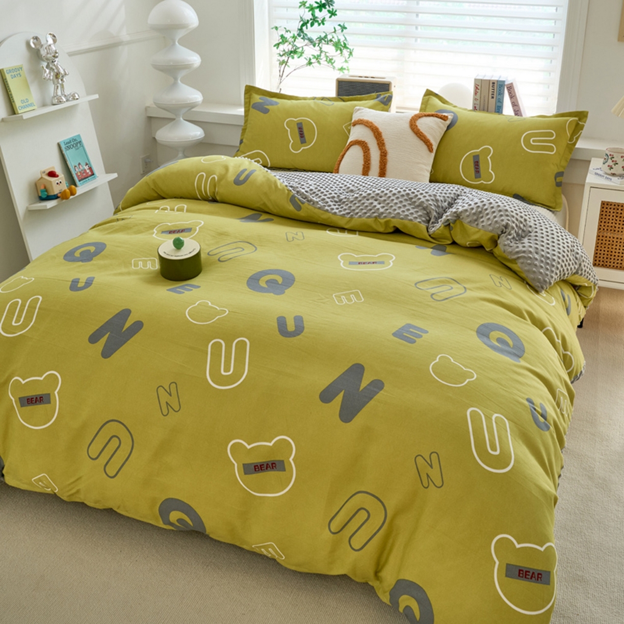 91家纺网 家纺一手货源 找家纺 赛琳 2026新款AB版亲肤棉豆豆绒单被套四季通用单独被套被套单件单被套（有买家秀） 自由空间