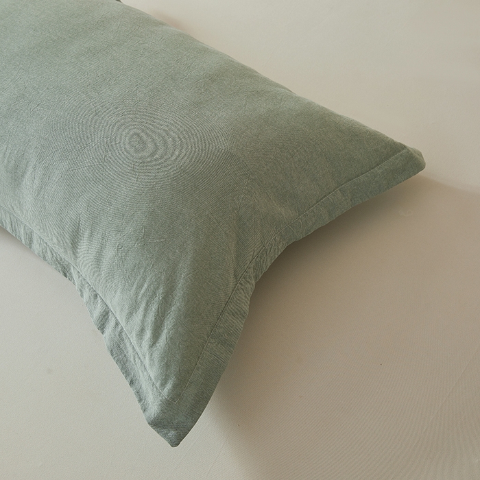 91家纺网 家纺一手货源 找家纺 锦尚坊被芯馆 2026新款100%纯棉色织绣边100%棉花夏被全棉夏凉被空调春秋被买家秀+V 纯色--豆绿