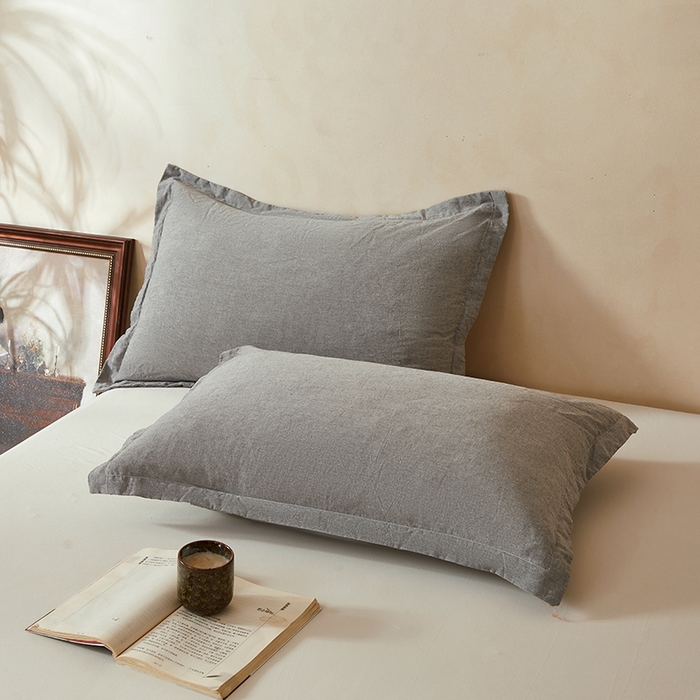 91家纺网 家纺一手货源 找家纺 锦尚坊被芯馆 2026新款100%纯棉色织绣边100%棉花夏被全棉夏凉被空调春秋被买家秀+V 纯色--灰