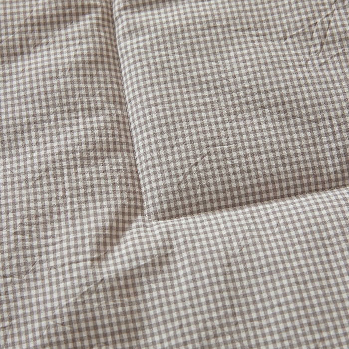 91家纺网 家纺一手货源 找家纺 锦尚坊被芯馆 2026新款100%纯棉色织绣边100%棉花夏被全棉夏凉被空调春秋被买家秀+V 小格格--灰