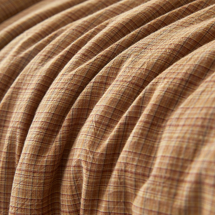 91家纺网 家纺一手货源 找家纺 锦尚坊被芯馆 2026新款100%纯棉色织绣边100%棉花夏被全棉夏凉被空调春秋被买家秀+V 繁华--咖