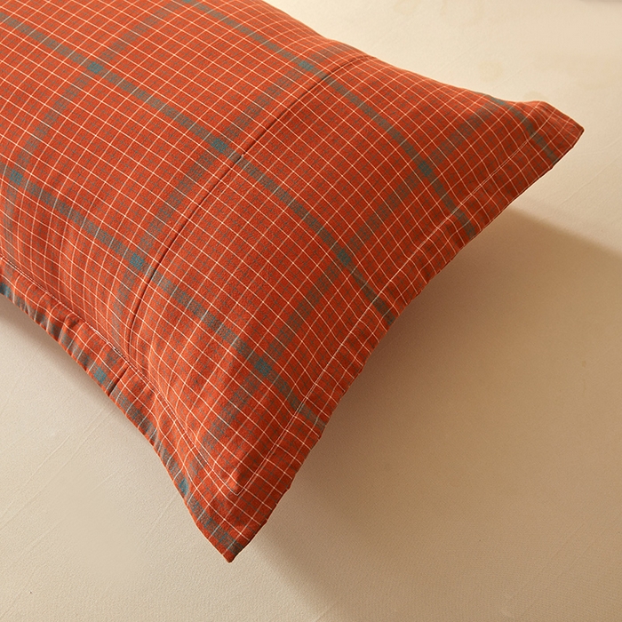 91家纺网 家纺一手货源 找家纺 锦尚坊被芯馆 2026新款100%纯棉色织绣边100%棉花夏被全棉夏凉被空调春秋被买家秀+V 品味--橘色