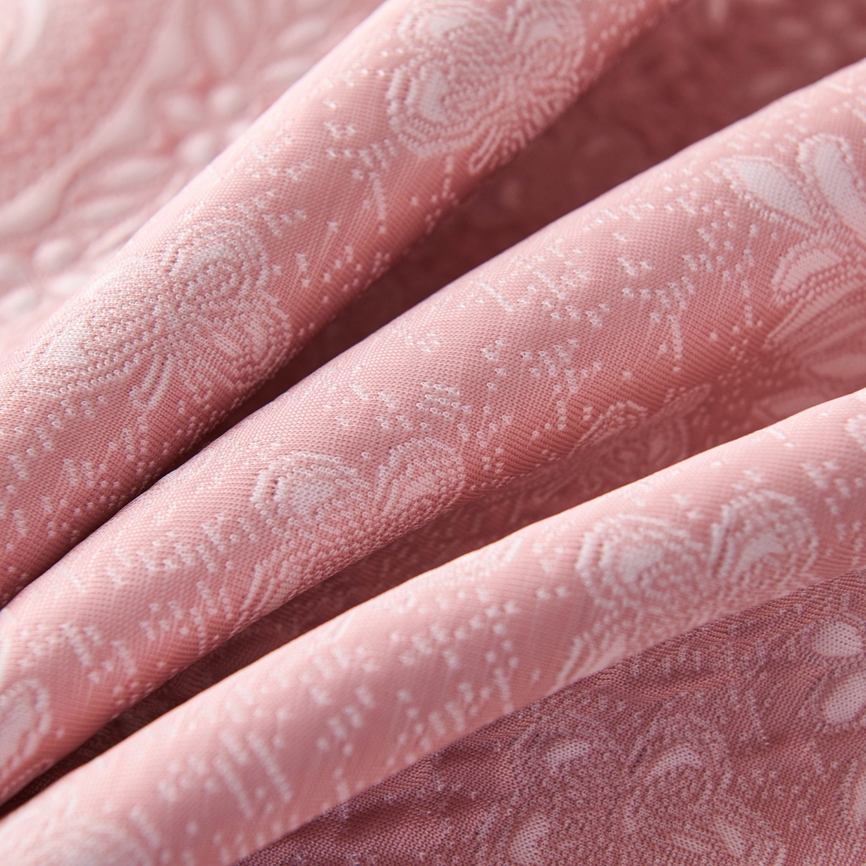 91家纺网 家纺一手货源 找家纺 席之家 2026新款PE乙纶冰豆豆双色提花床裙款三件套-蝶舞花间 蝶舞花间-雾粉