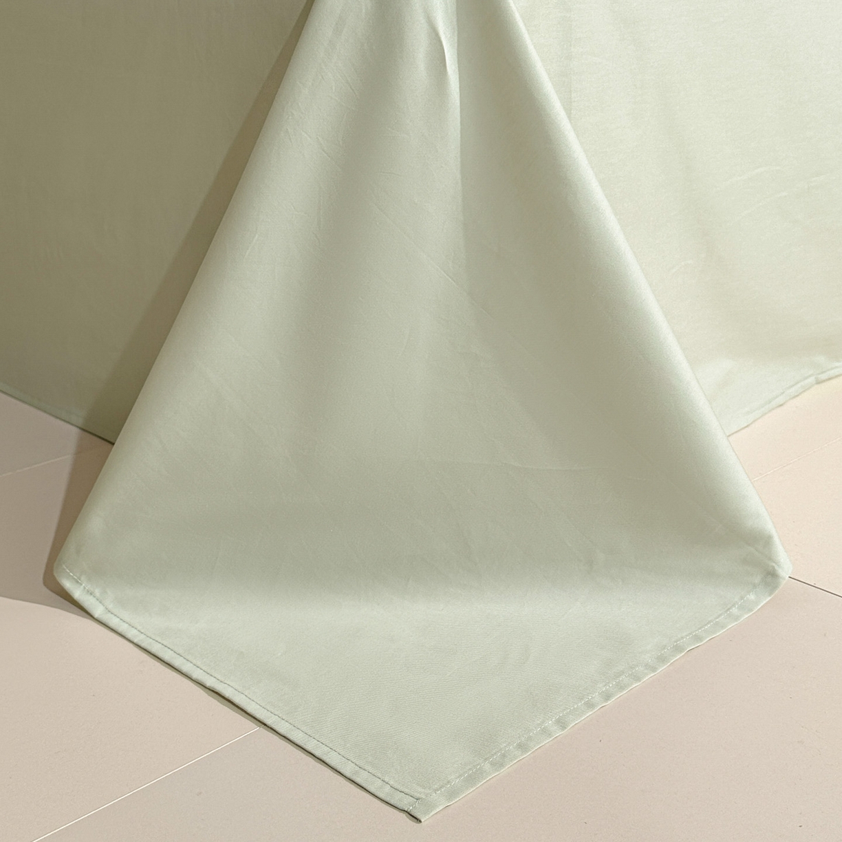 91家纺网 家纺一手货源 找家纺 泽西家纺+V17798841158发大图 2026新品60长绒棉提花立体浮雕全棉纯棉四件套-云涧奢影系列 余弦-奢绿