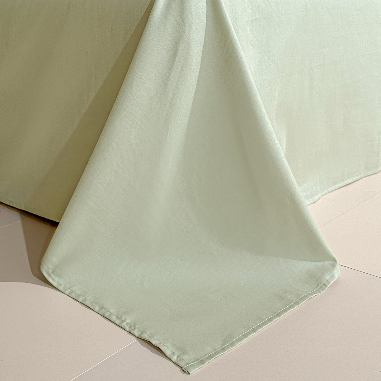 91家纺网 家纺一手货源 找家纺 泽西家纺+V17798841158发大图 2026新品60长绒棉提花立体浮雕全棉纯棉四件套-云涧奢影系列 清风颂雅-浅绿