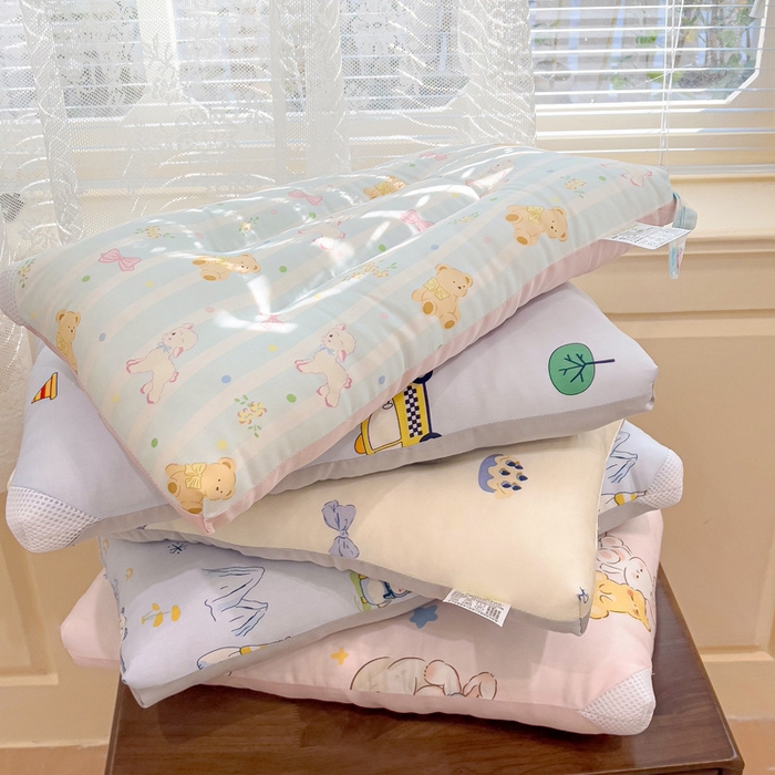 91家纺网 家纺一手货源 找家纺 （总）十九色 2026新款50莱赛尔卡通印花儿童夏被同款枕头枕芯