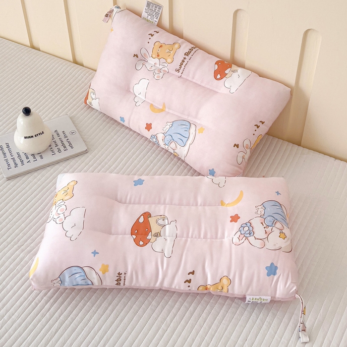 91家纺网 家纺一手货源 找家纺 （总）十九色 2026新款50莱赛尔卡通印花儿童夏被同款枕头枕芯