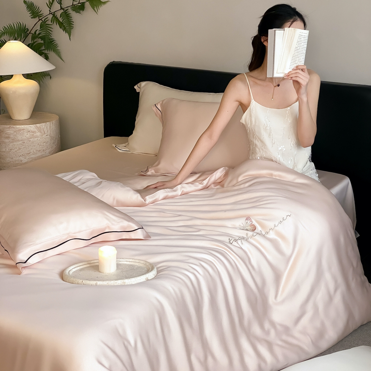 91家纺网 家纺一手货源 找家纺 （总）FORTWO家纺原创设计（FOR TWO家纺） 2026新款兰精天丝绣被套单被套被套单件