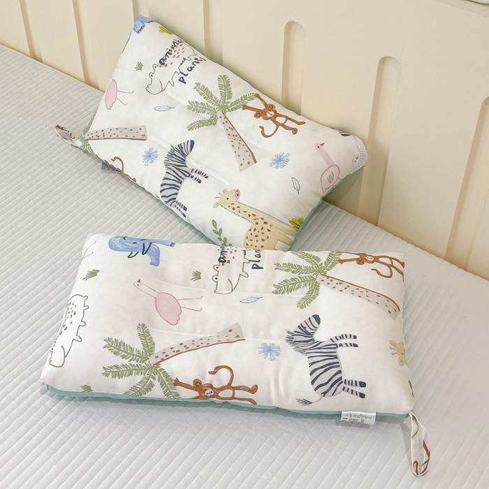 十九色 2026新款50莱赛尔卡通印花儿童夏被同款枕头枕芯 大草原