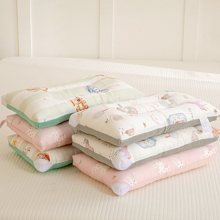 91家纺网 家纺一手货源 找家纺 十九色 2026新款50莱赛尔卡通印花儿童夏被同款枕头枕芯 组合图仅供展示不可下单