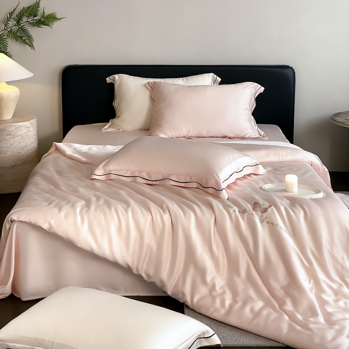 91家纺网 家纺一手货源 找家纺 （总）FORTWO家纺原创设计（FOR TWO家纺） 2026新款兰精天丝绣花床单单床单床单单件