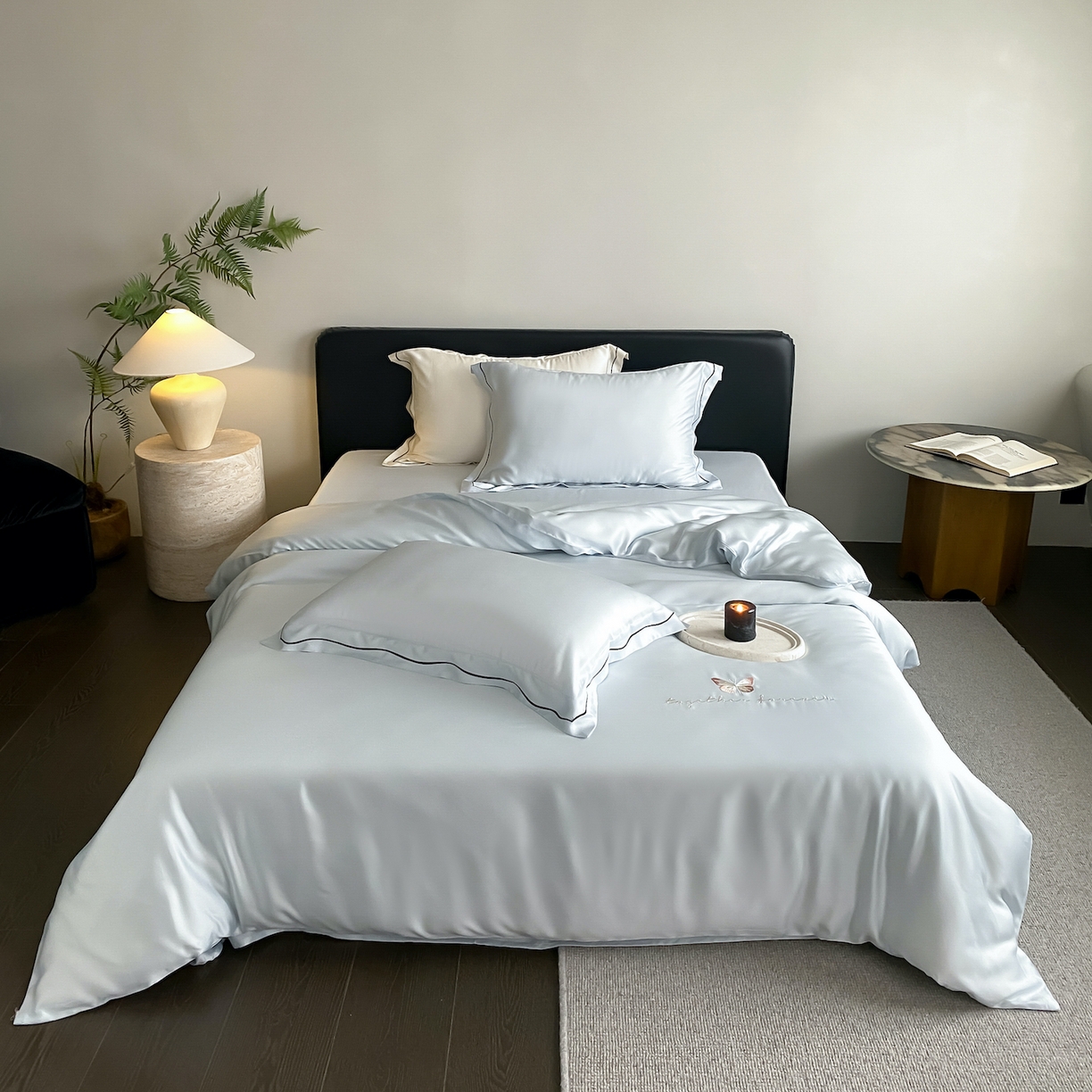 91家纺网 家纺一手货源 找家纺 （总）FORTWO家纺原创设计（FOR TWO家纺） 2026新款兰精天丝绣花四件套