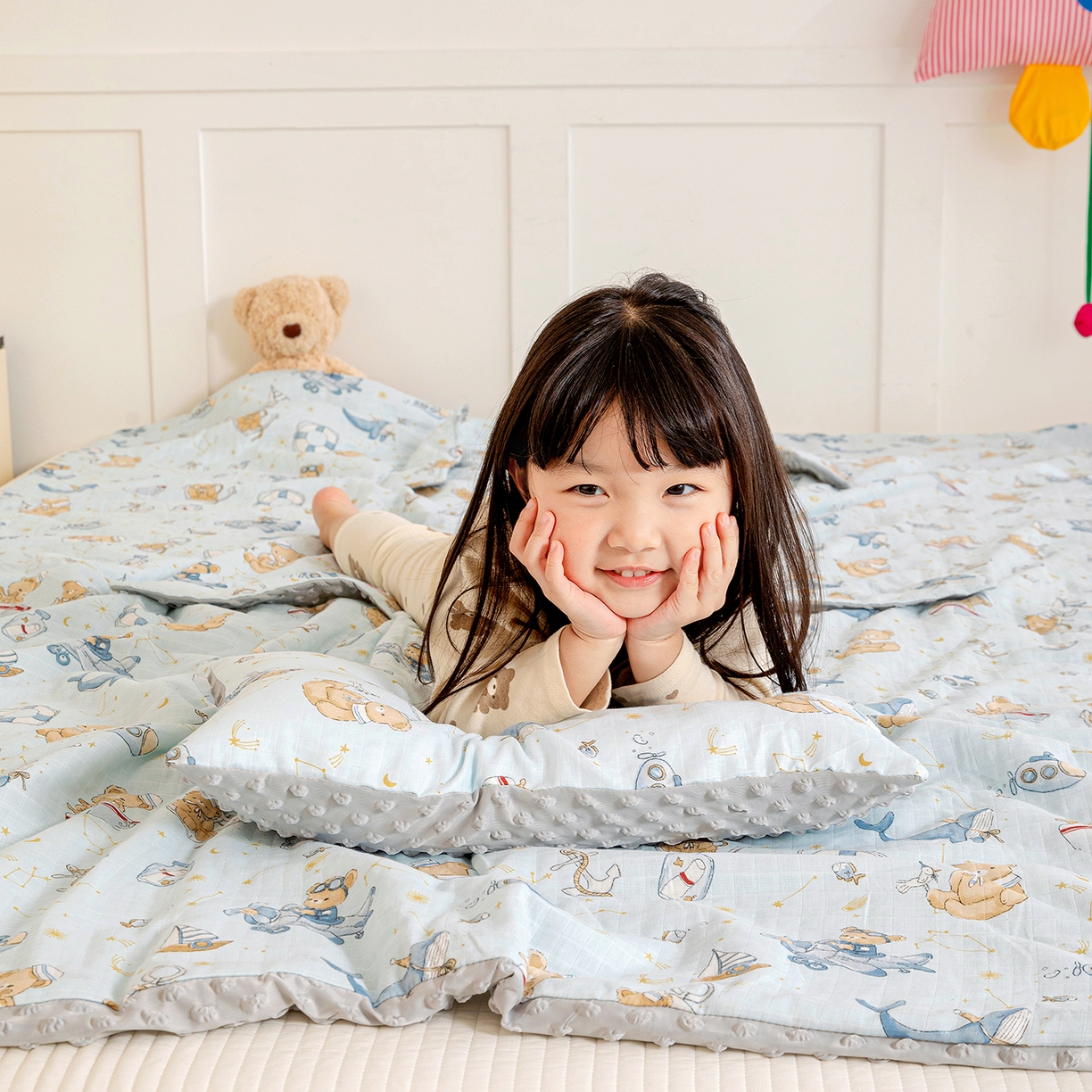 91家纺网 家纺一手货源 找家纺 十九色 2026春夏新款全棉华夫格纱布凉感防踢被拥抱被夏被夏凉被空调被 航海家