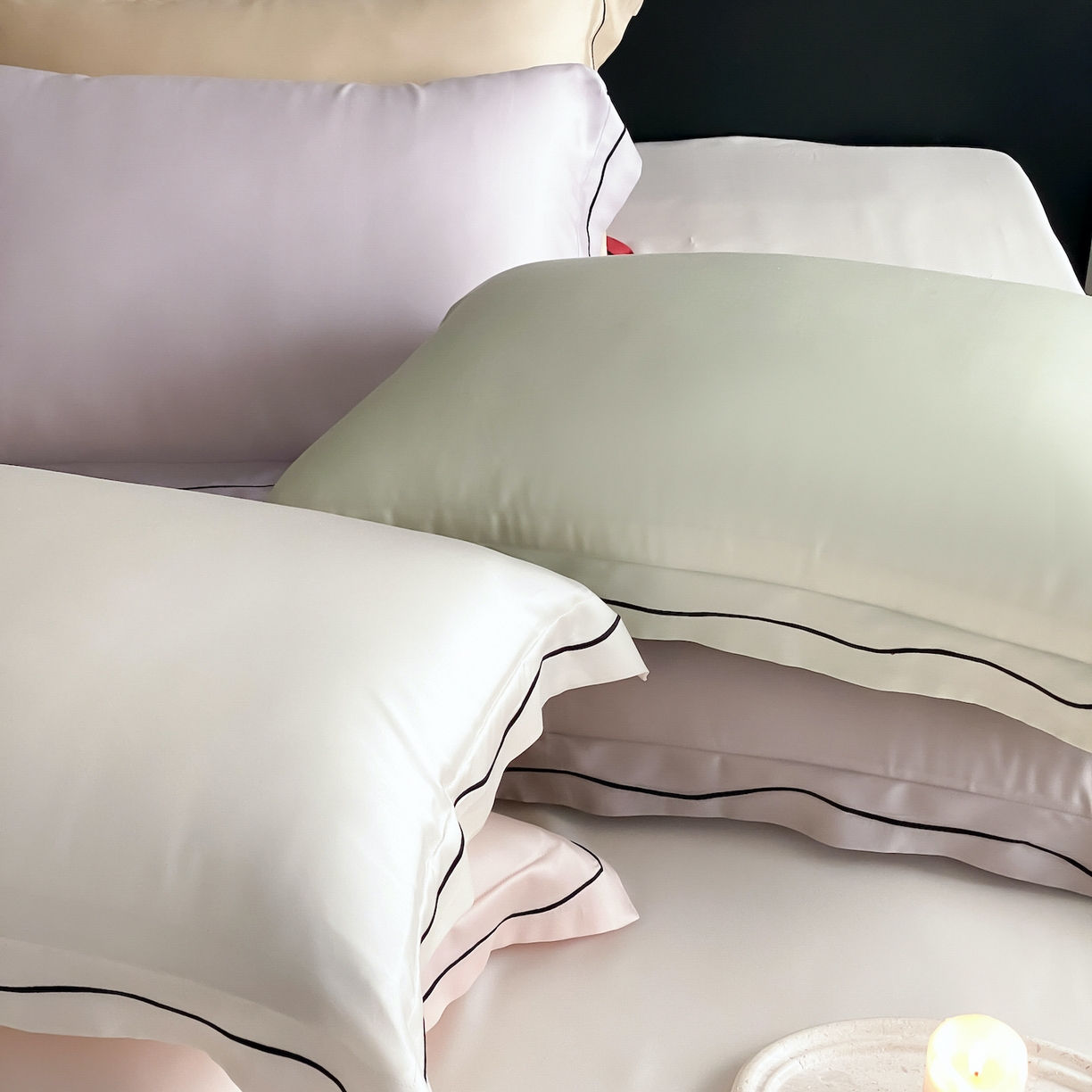 91家纺网 家纺一手货源 找家纺 FORTWO家纺原创设计（FOR TWO家纺） 2026新款兰精天丝绣花四件套 秘境-紫