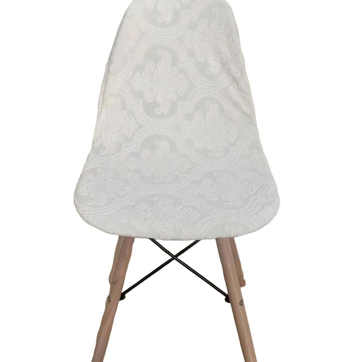 91家纺网 家纺一手货源 找家纺 逐日沙发套 2026新款外贸新款小弧形-贝壳椅套 欧艺米白