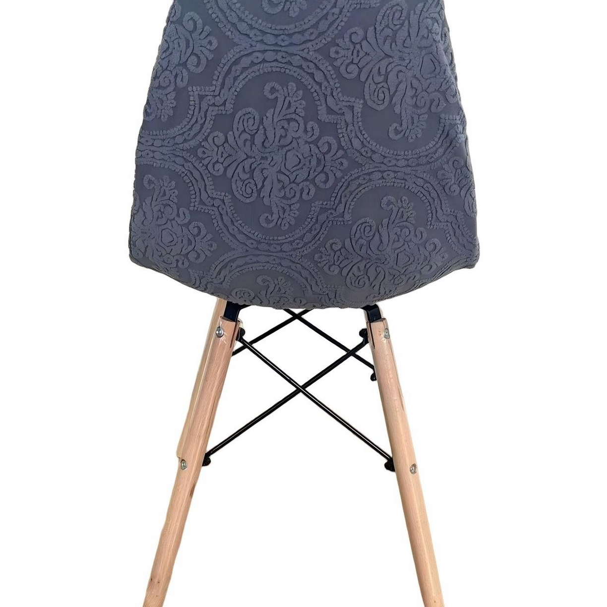 91家纺网 家纺一手货源 找家纺 逐日沙发套 2026新款外贸新款小弧形-贝壳椅套 欧艺深灰