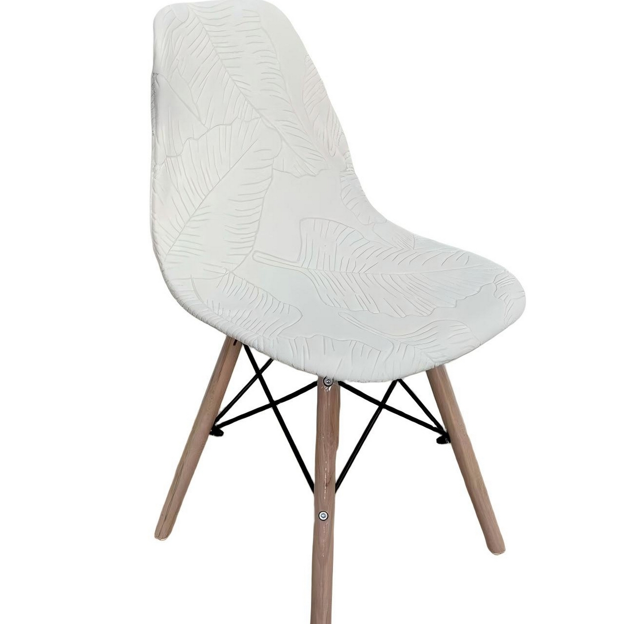 91家纺网 家纺一手货源 找家纺 逐日沙发套 2026新款外贸新款小弧形-贝壳椅套 叶沙米白