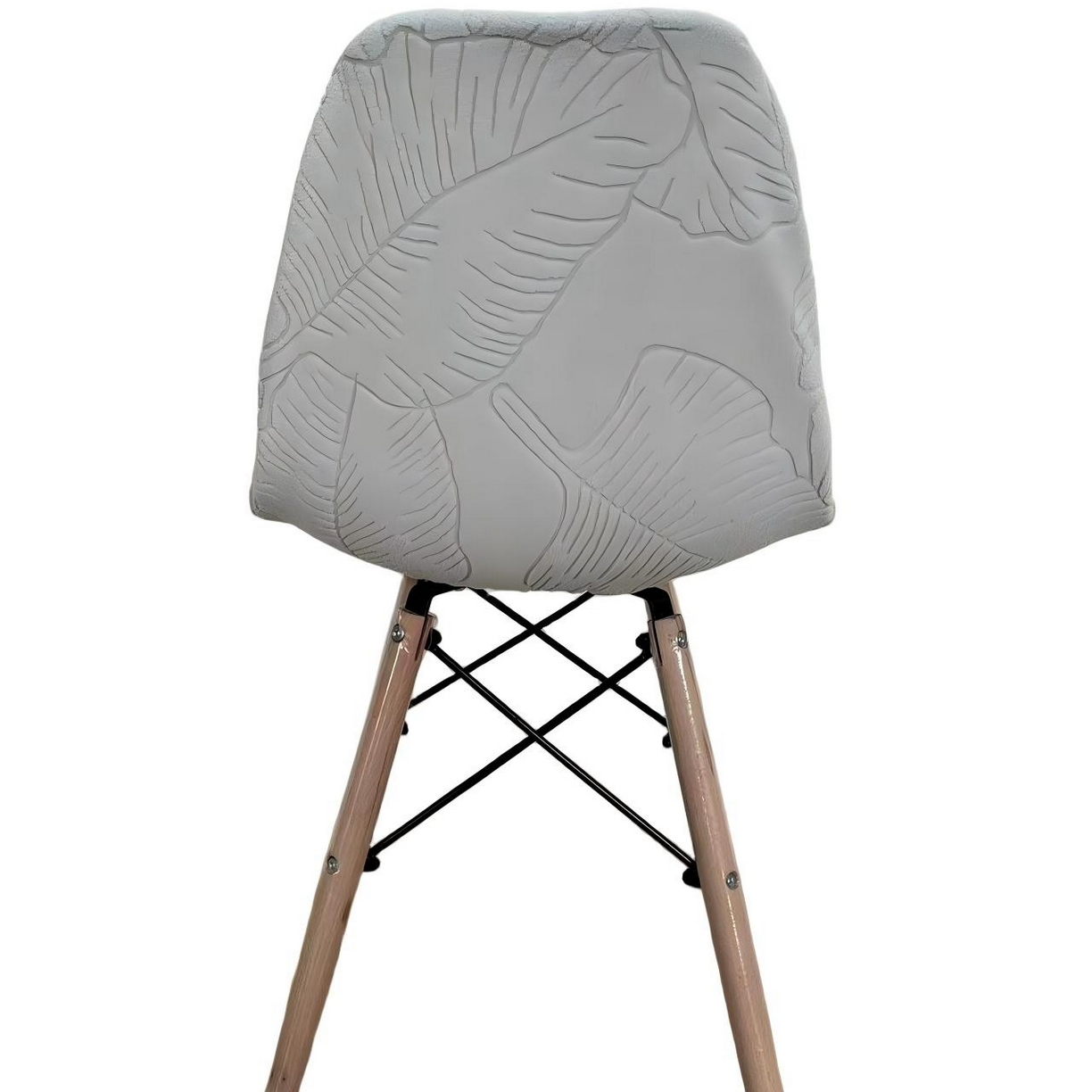 91家纺网 家纺一手货源 找家纺 逐日沙发套 2026新款外贸新款小弧形-贝壳椅套 叶沙浅灰