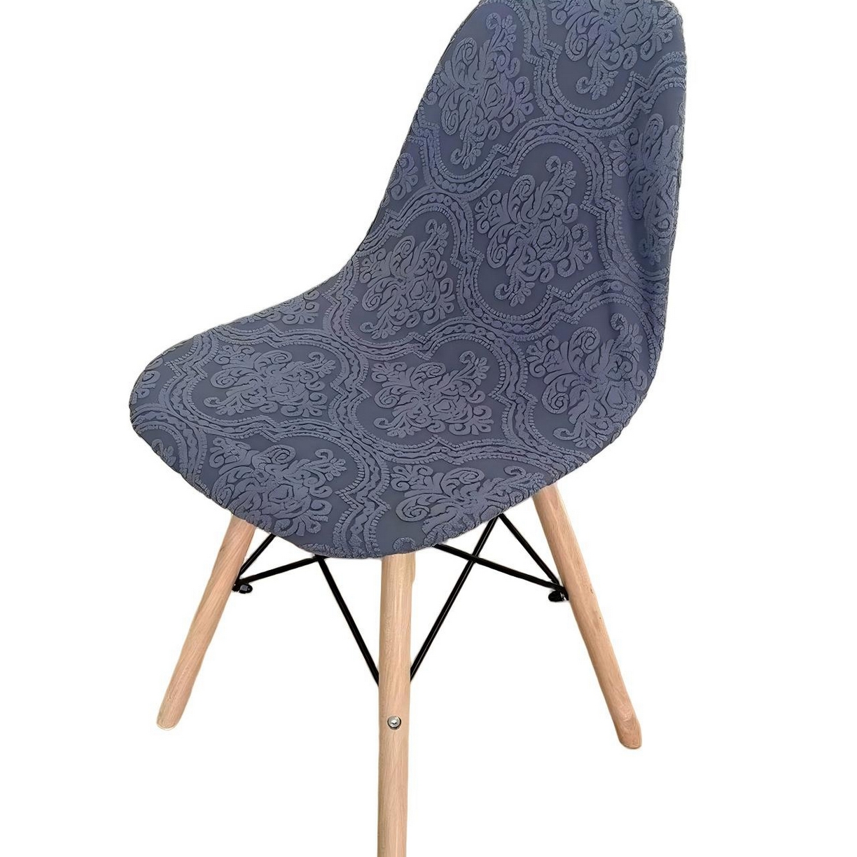 逐日沙发套 2026新款外贸新款小弧形-贝壳椅套 欧艺深灰