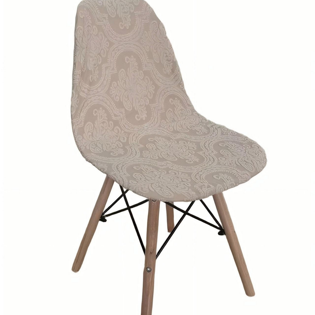 91家纺网 家纺一手货源 找家纺 逐日沙发套 2026新款外贸新款小弧形-贝壳椅套 欧艺卡其