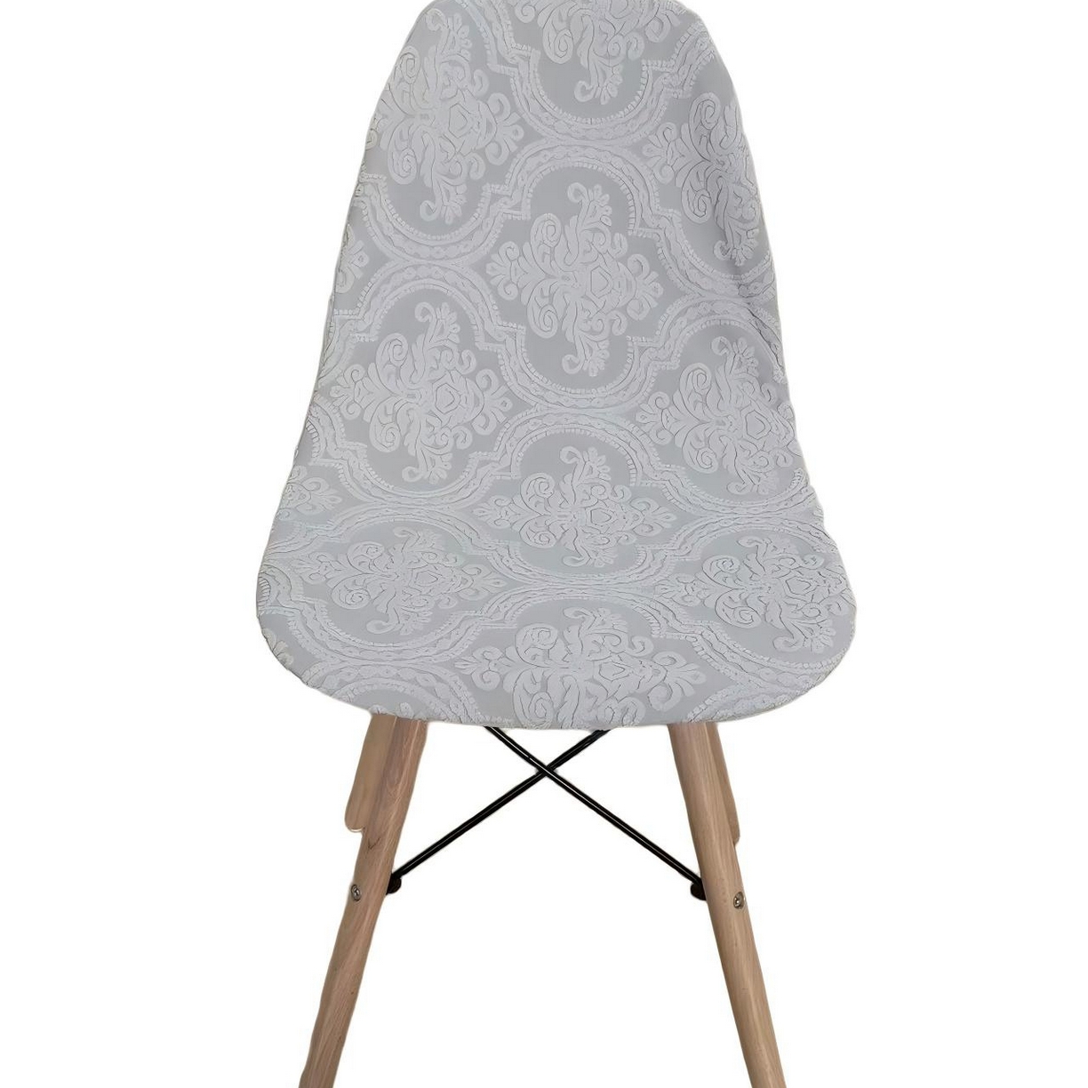 91家纺网 家纺一手货源 找家纺 逐日沙发套 2026新款外贸新款小弧形-贝壳椅套 欧艺浅灰