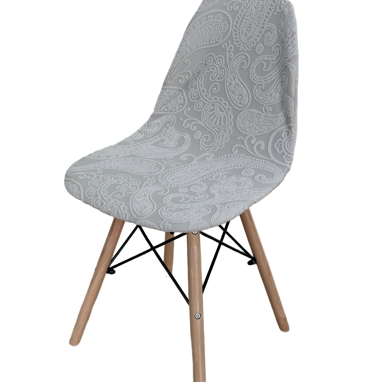 逐日沙发套 2026新款外贸新款小弧形-贝壳椅套 古罗浅灰