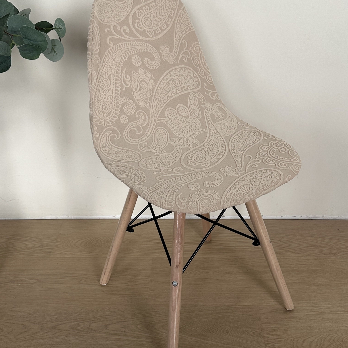 91家纺网 家纺一手货源 找家纺 逐日沙发套 2026新款外贸新款小弧形-贝壳椅套 古罗卡其