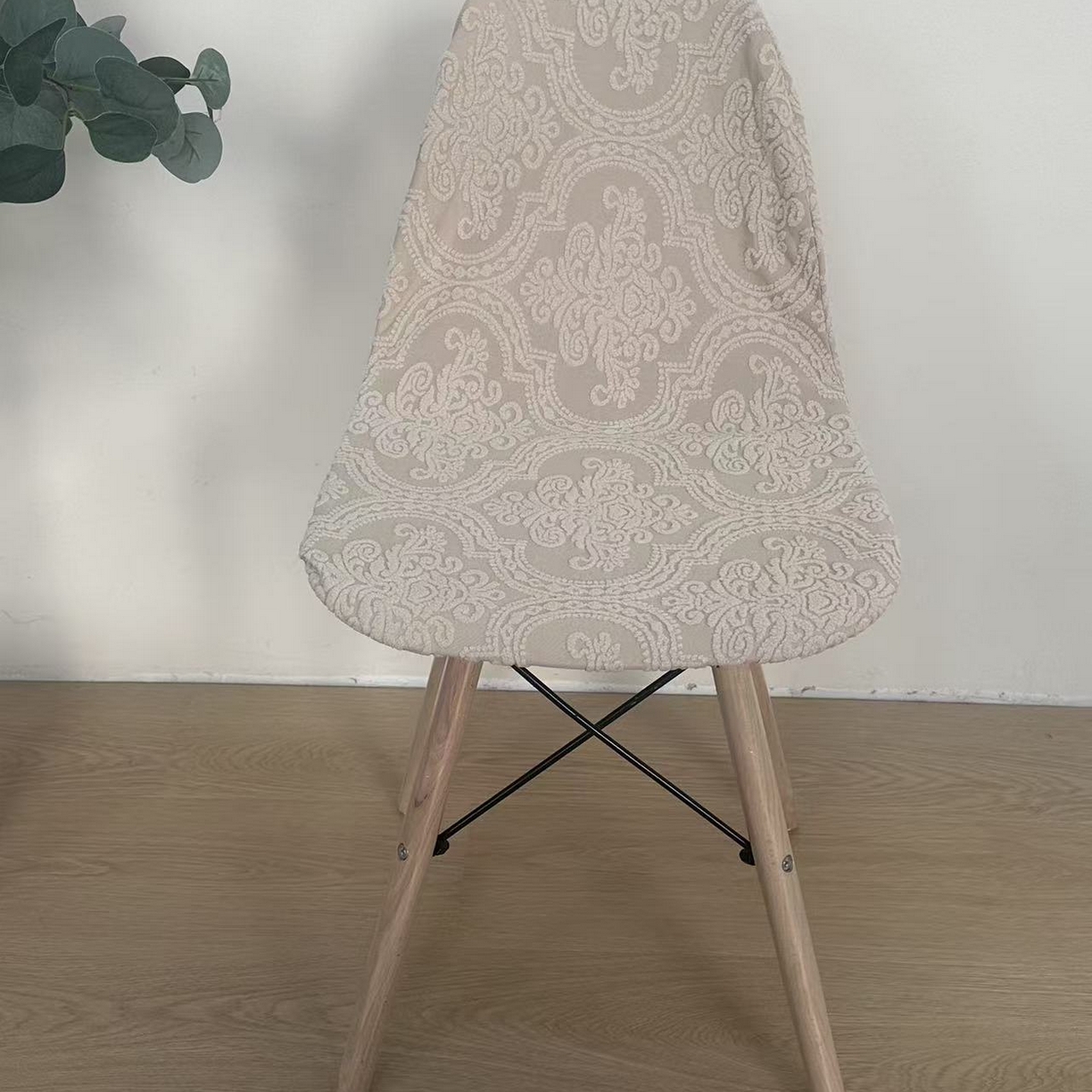 91家纺网 家纺一手货源 找家纺 逐日沙发套 2026新款外贸新款小弧形-贝壳椅套 欧艺卡其