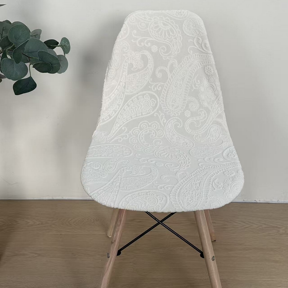 91家纺网 家纺一手货源 找家纺 逐日沙发套 2026新款外贸新款小弧形-贝壳椅套 古罗米白