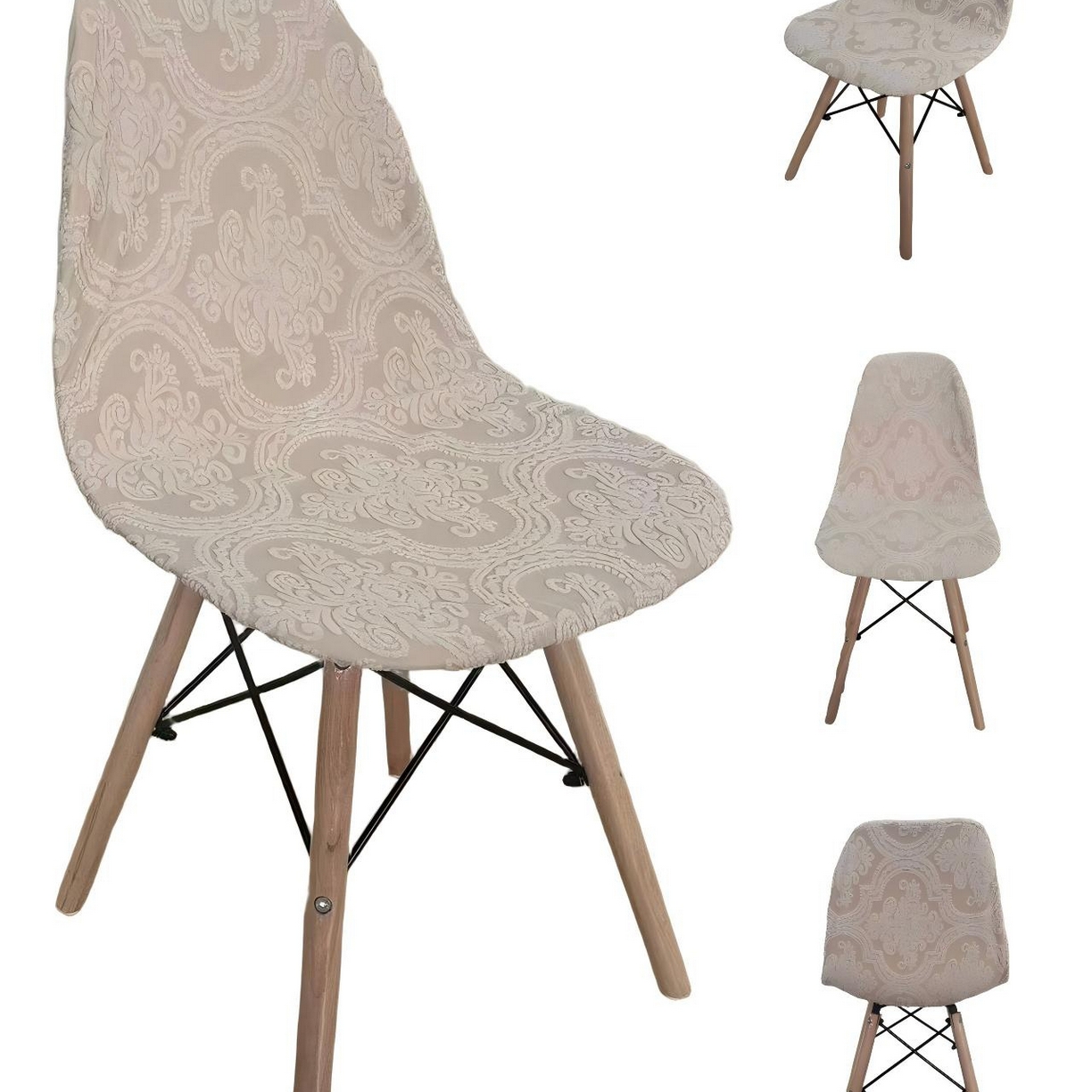 91家纺网 家纺一手货源 找家纺 逐日沙发套 2026新款外贸新款小弧形-贝壳椅套 欧艺卡其