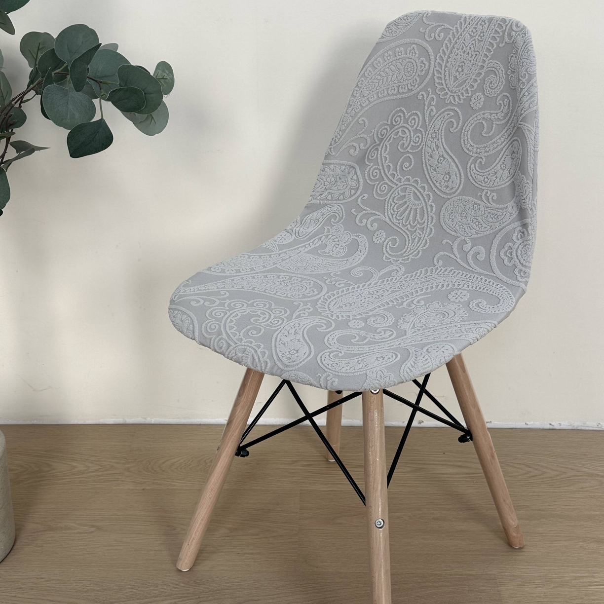 91家纺网 家纺一手货源 找家纺 逐日沙发套 2026新款外贸新款小弧形-贝壳椅套 古罗浅灰