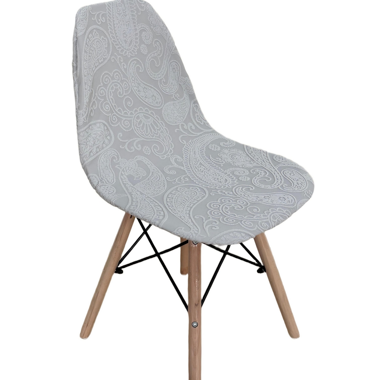 91家纺网 家纺一手货源 找家纺 逐日沙发套 2026新款外贸新款小弧形-贝壳椅套 古罗浅灰