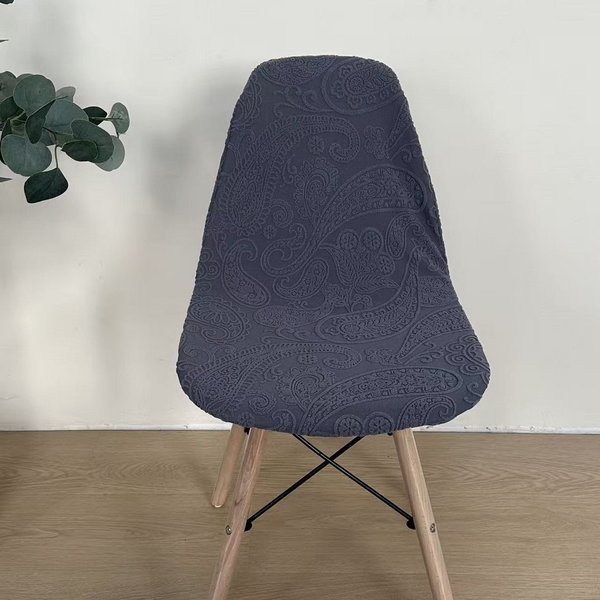 91家纺网 家纺一手货源 找家纺 逐日沙发套 2026新款外贸新款小弧形-贝壳椅套 古罗深灰