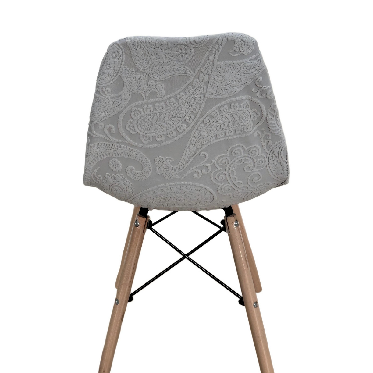 91家纺网 家纺一手货源 找家纺 逐日沙发套 2026新款外贸新款小弧形-贝壳椅套 古罗浅灰