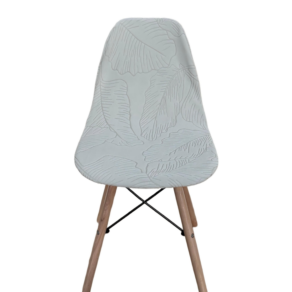 91家纺网 家纺一手货源 找家纺 逐日沙发套 2026新款外贸新款小弧形-贝壳椅套 叶沙浅灰