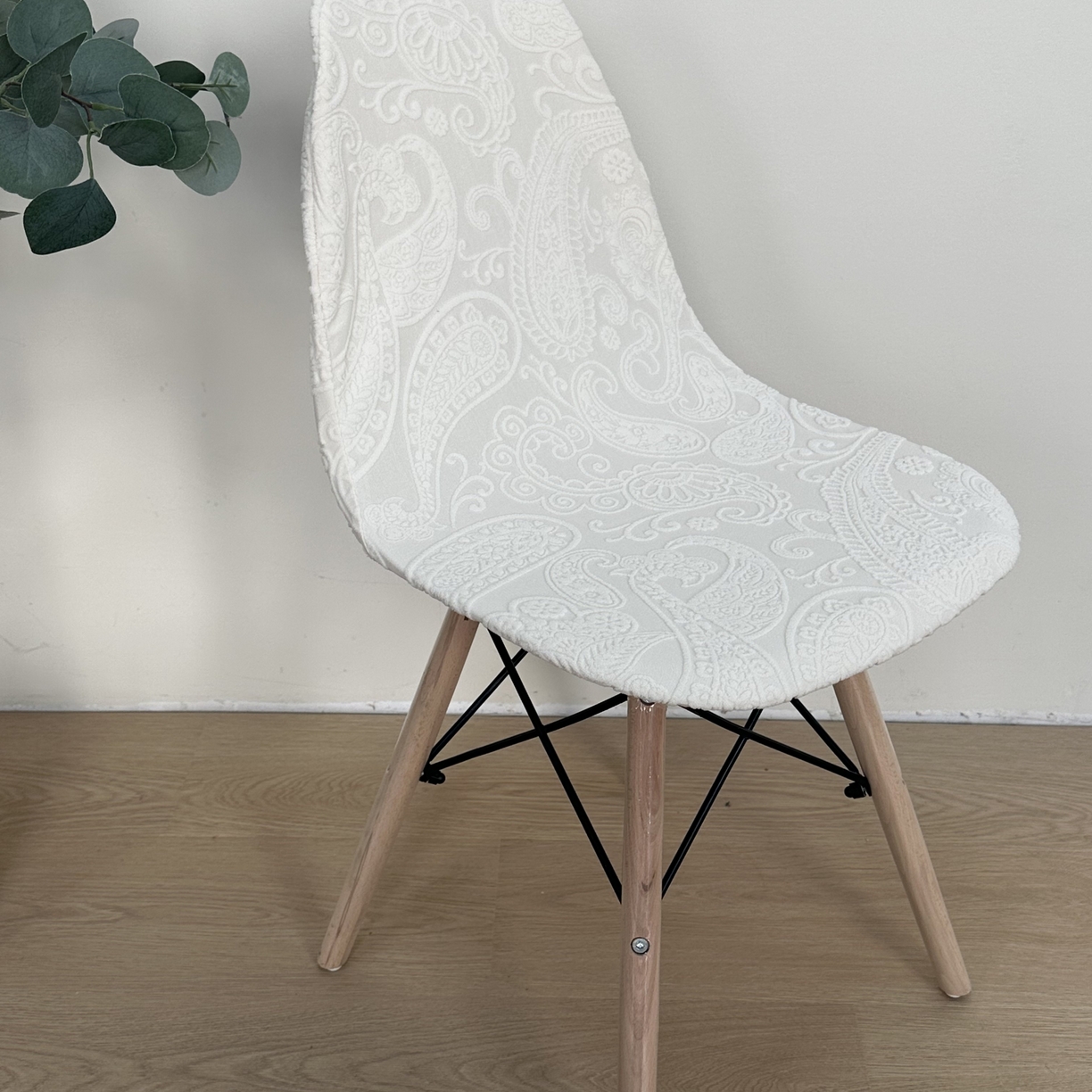 91家纺网 家纺一手货源 找家纺 逐日沙发套 2026新款外贸新款小弧形-贝壳椅套 古罗米白