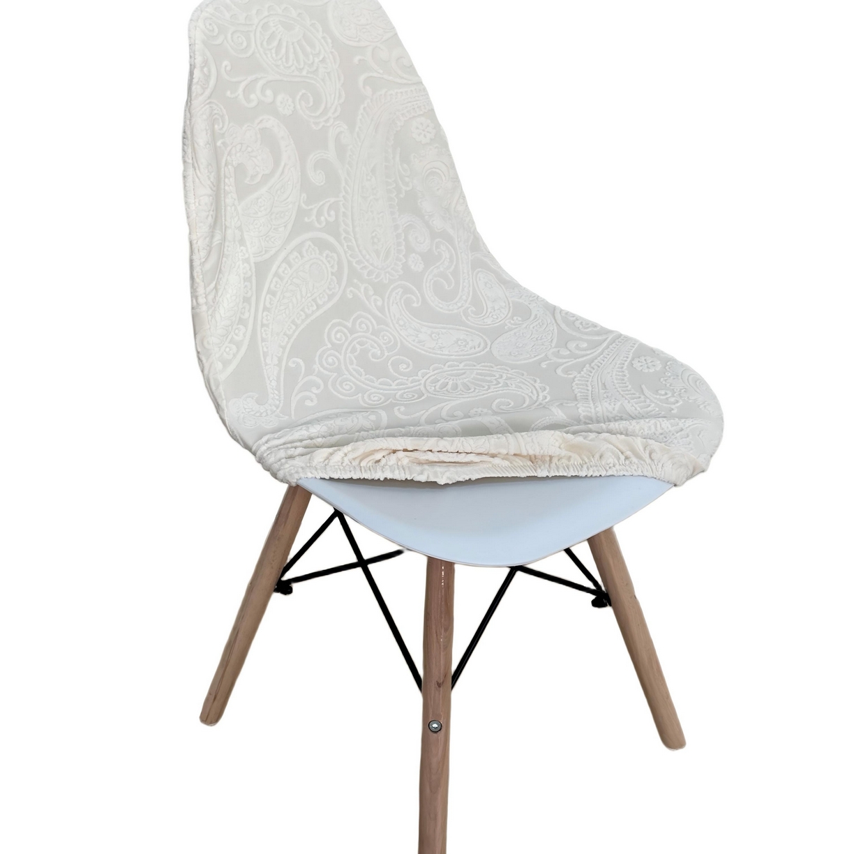 91家纺网 家纺一手货源 找家纺 逐日沙发套 2026新款外贸新款小弧形-贝壳椅套 古罗米白