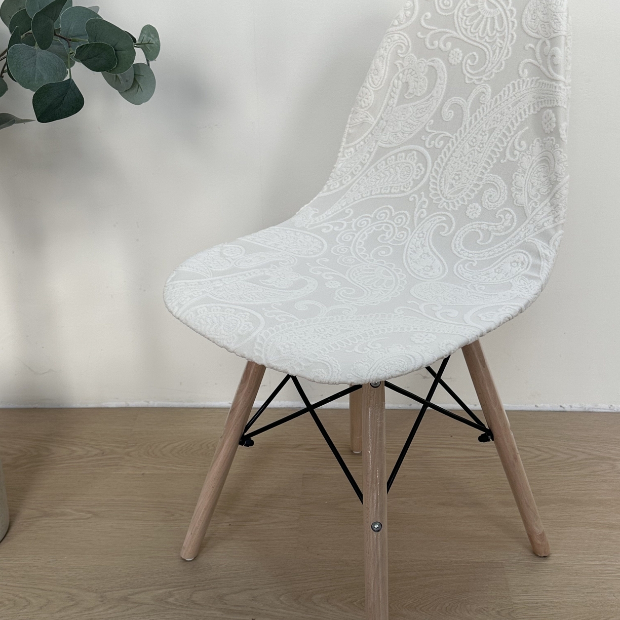 91家纺网 家纺一手货源 找家纺 逐日沙发套 2026新款外贸新款小弧形-贝壳椅套 古罗米白