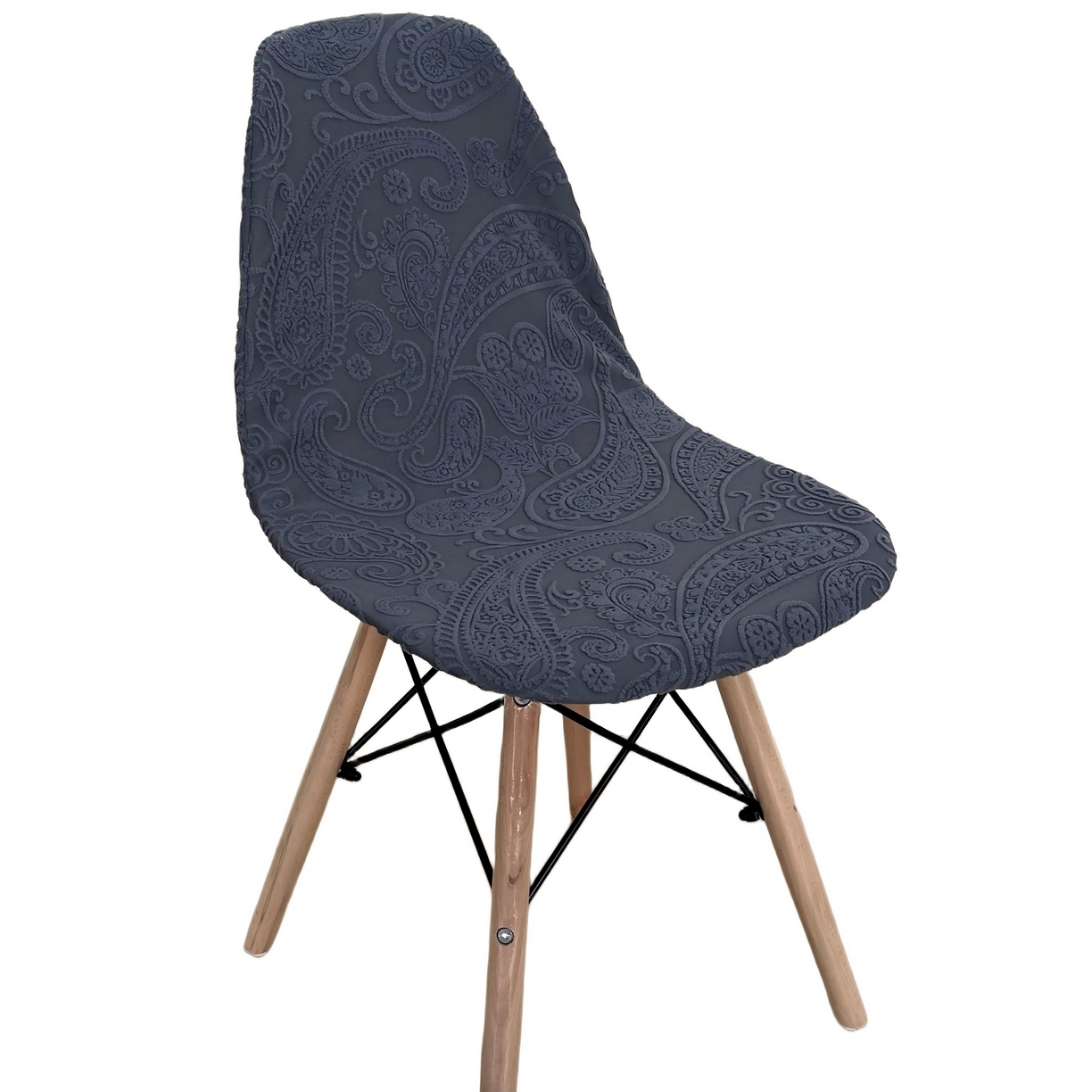 91家纺网 家纺一手货源 找家纺 逐日沙发套 2026新款外贸新款小弧形-贝壳椅套 古罗深灰