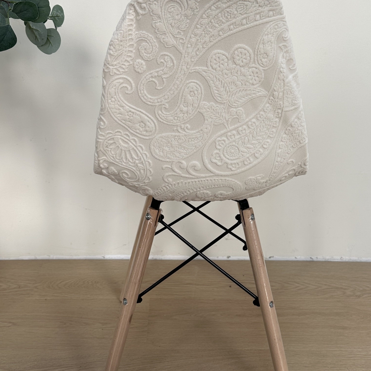 91家纺网 家纺一手货源 找家纺 逐日沙发套 2026新款外贸新款小弧形-贝壳椅套 古罗米白