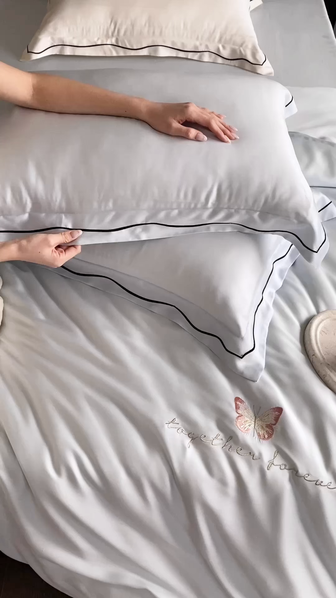 91家纺网 家纺一手货源 找家纺 （总）FORTWO家纺原创设计（FOR TWO家纺） 2026新款兰精天丝绣花四件套