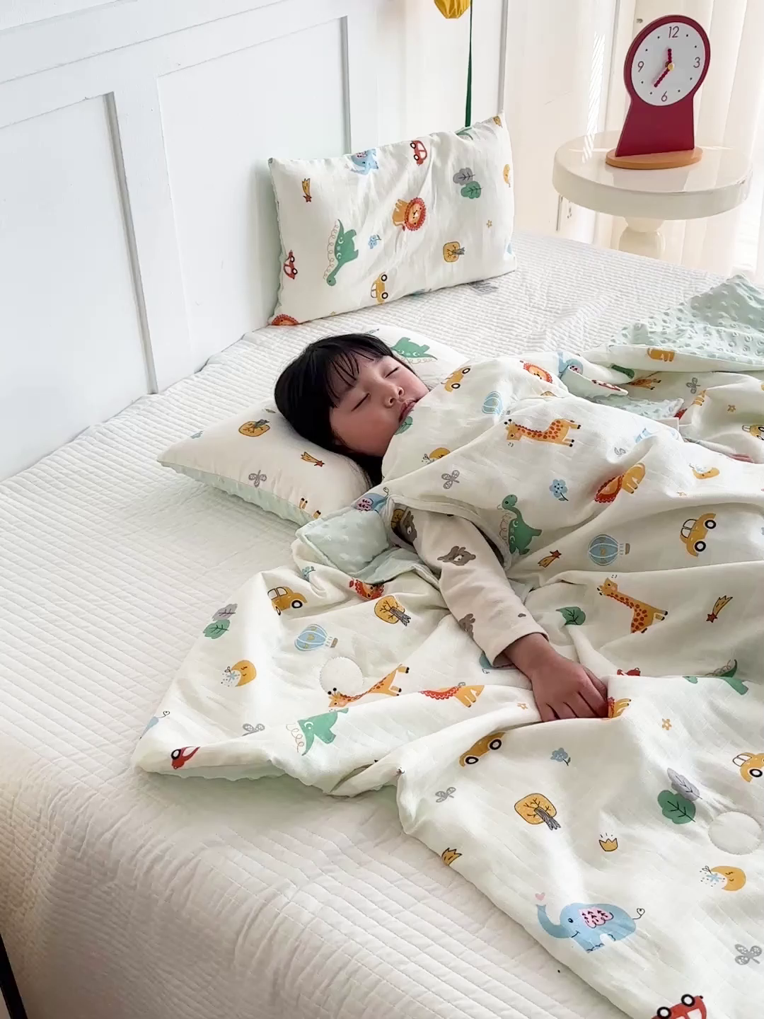 91家纺网 家纺一手货源 找家纺 十九色 2026春夏新款全棉华夫格纱布凉感防踢被拥抱被夏被夏凉被空调被 萌宠车旅