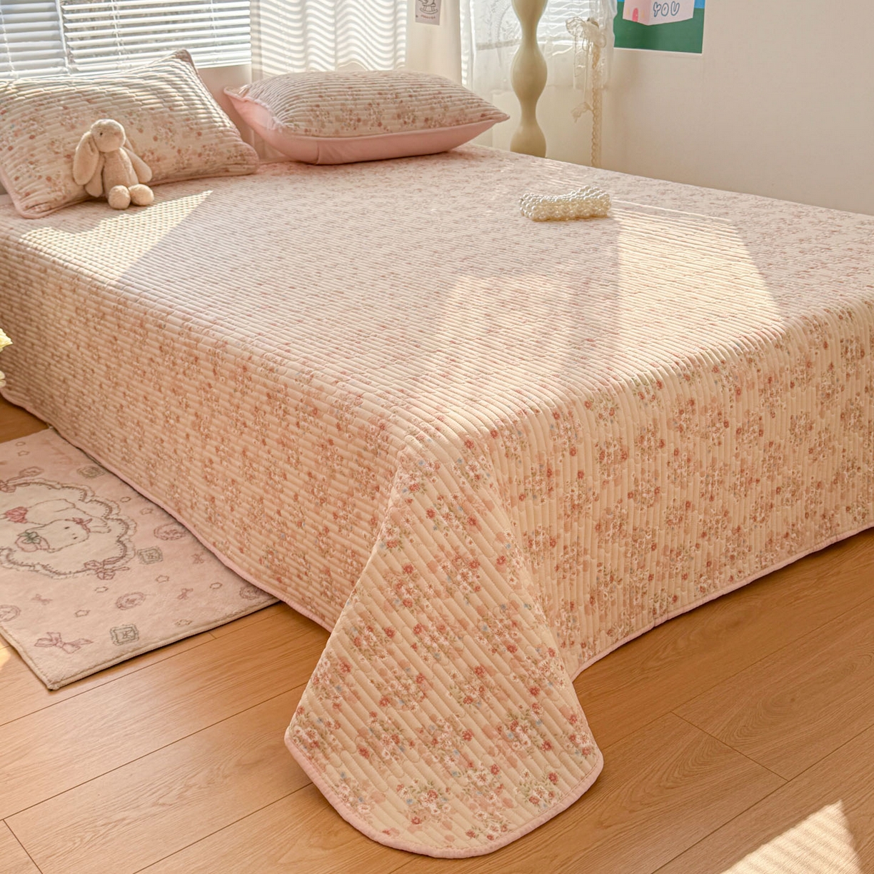 91家纺网 家纺一手货源 找家纺 （总）玉海棠家纺 2026新款A类云感双层纱7A抗菌夏被夏凉被空调被四件套