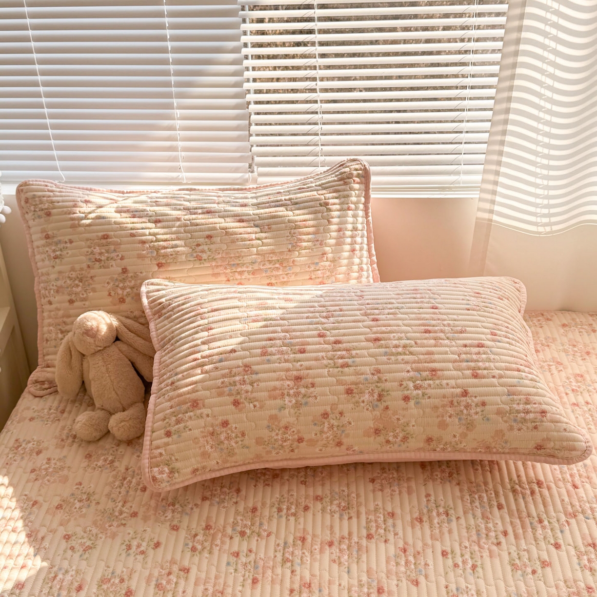 91家纺网 家纺一手货源 找家纺 玉海棠家纺 2026新款A类云感双层纱7A抗菌夏被夏凉被空调被四件套 灿烂花开