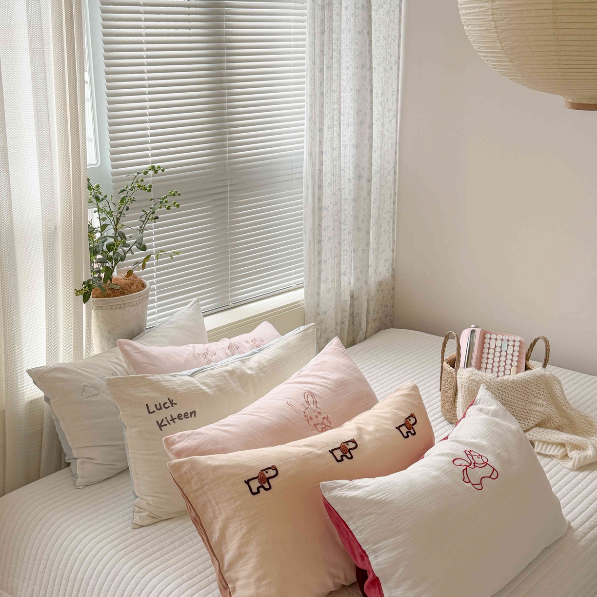 91家纺网 家纺一手货源 找家纺 （总）FORTWO家纺原创设计（FOR TWO家纺） 2026新款双层纱单品枕套单枕套枕套单件