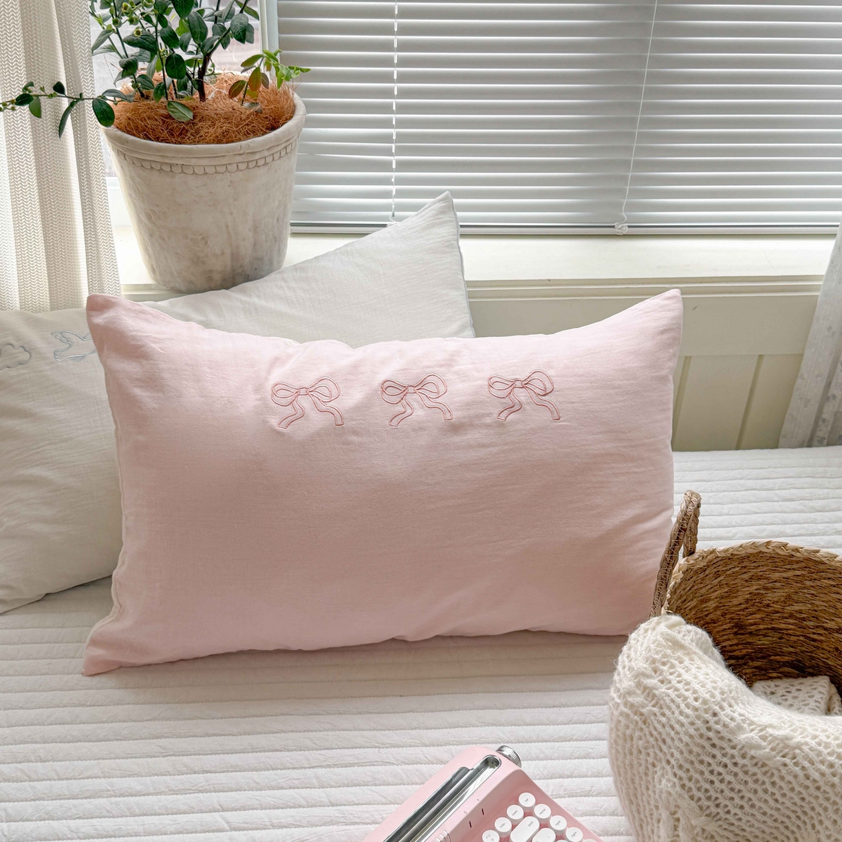 91家纺网 家纺一手货源 找家纺 FORTWO家纺原创设计（FOR TWO家纺） 2026新款双层纱单品枕套单枕套枕套单件 组合图 仅供参考